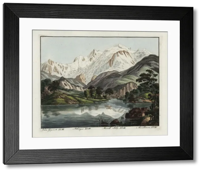 Framed Print : View of Mont Blanc, Chamonix, France Framed Print : View of Mont Blanc, Chamonix, France