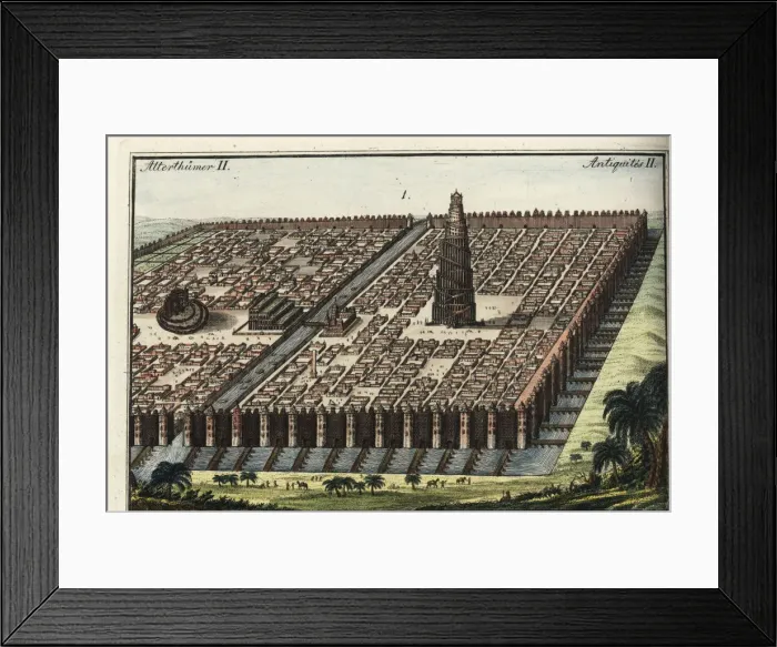 Framed Print : The city walls of Babylon Framed Print : The city walls of Babylon