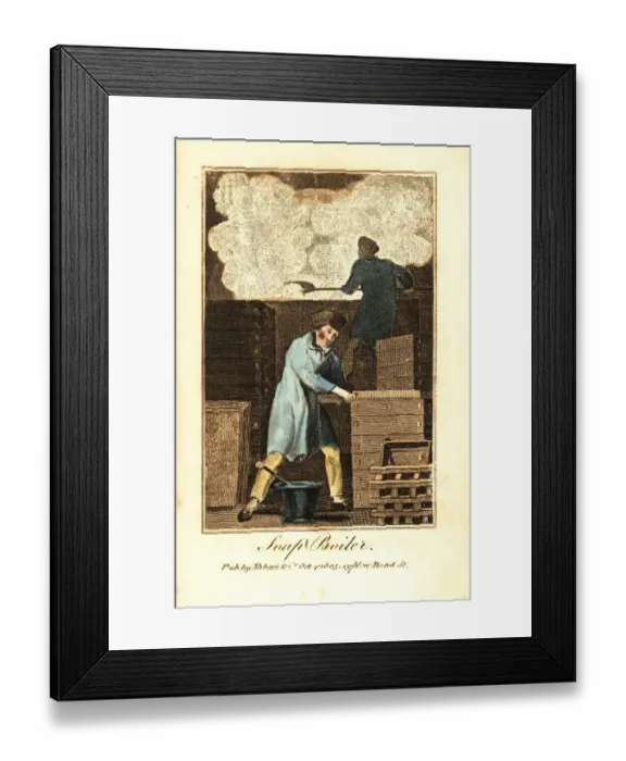 Framed Print : Soapmaker cutting hardened soap with a copper Framed Print : Soapmaker cutting hardened soap with a copper