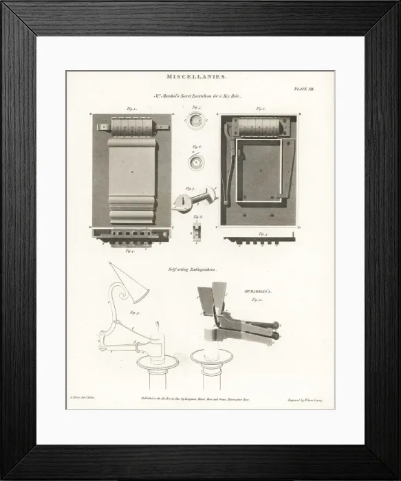 Framed Print : Timothy Marshals lock and candle extinguishers Framed Print : Timothy Marshals lock and candle extinguishers