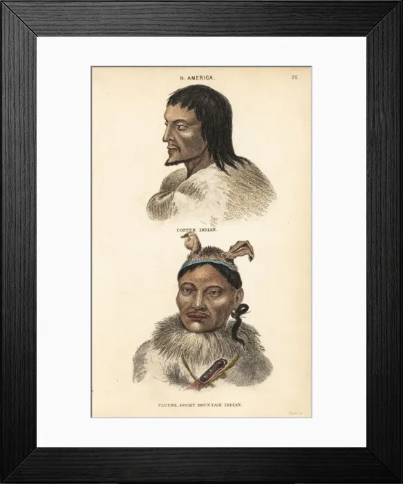Framed Print : Man of the Yellowknives nation and of the Sekani nation Framed Print : Man of the Yellowknives nation and of the Sekani nation