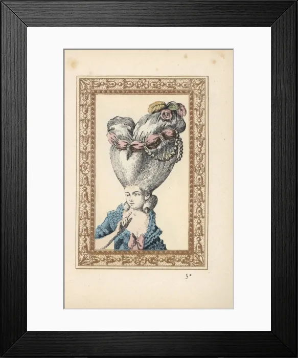 Framed Print : Woman in the Flea hairstyle Framed Print : Woman in the Flea hairstyle