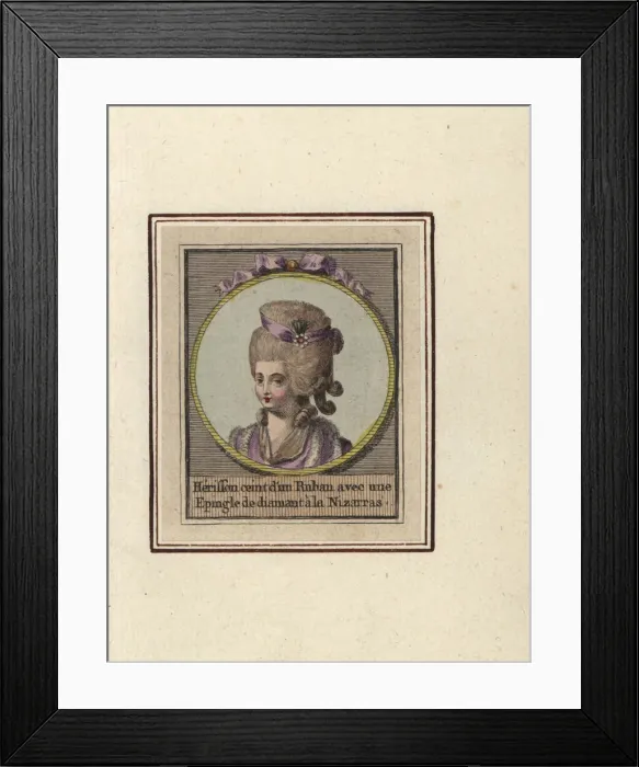 Framed Print : Hedgehog hairstyle tied with a ribbon with Framed Print : Hedgehog hairstyle tied with a ribbon with