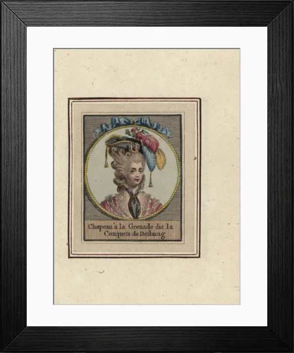 Framed Print : Woman in grenadiers hat called the Victory Framed Print : Woman in grenadiers hat called the Victory