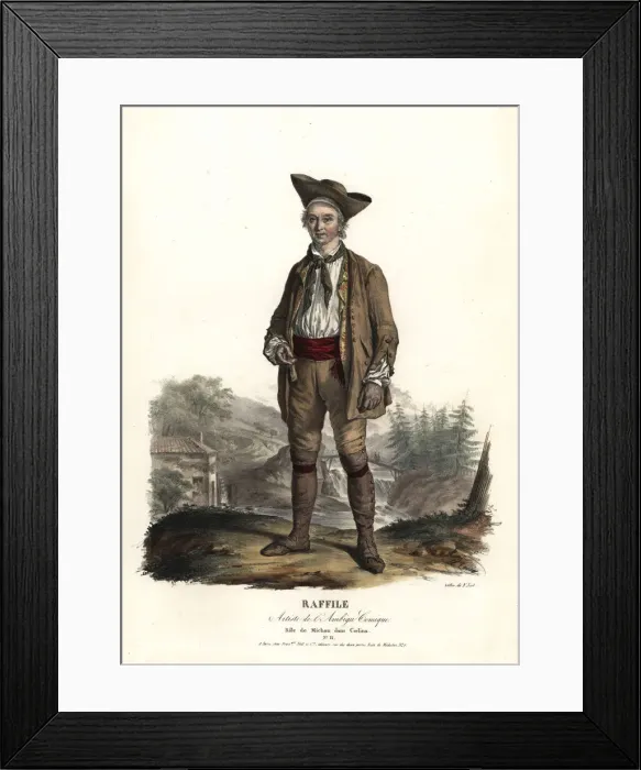 Framed Print : Raffile as Michau in Coelina, 1801 Framed Print : Raffile as Michau in Coelina, 1801