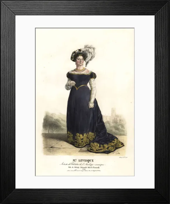 Framed Print : Marie Jacqueline Levesque as Milady Adermale Framed Print : Marie Jacqueline Levesque as Milady Adermale