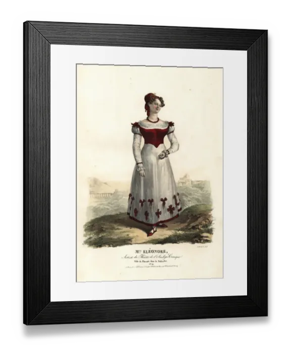 Framed Print : Mlle. Eleonore as Floretta in Le Belvedere Framed Print : Mlle. Eleonore as Floretta in Le Belvedere