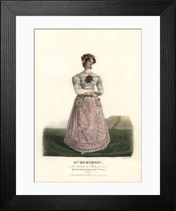 Framed Print : Anne Demerson as Liselle in Le Mari et l Amant, 1821 Framed Print : Anne Demerson as Liselle in Le Mari et l Amant, 1821