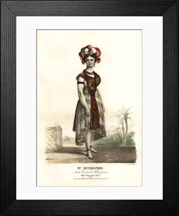 Framed Print : Mlle. Josephine Duchesnois in Alzire, 1813 Framed Print : Mlle. Josephine Duchesnois in Alzire, 1813
