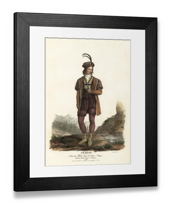Framed Print : Tenor opera singer Louis Fereol as Charlot Framed Print : Tenor opera singer Louis Fereol as Charlot