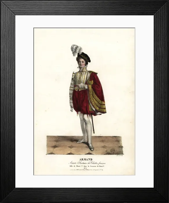 Framed Print : Armand as Henri V in La Jeunesse de Henri V Framed Print : Armand as Henri V in La Jeunesse de Henri V