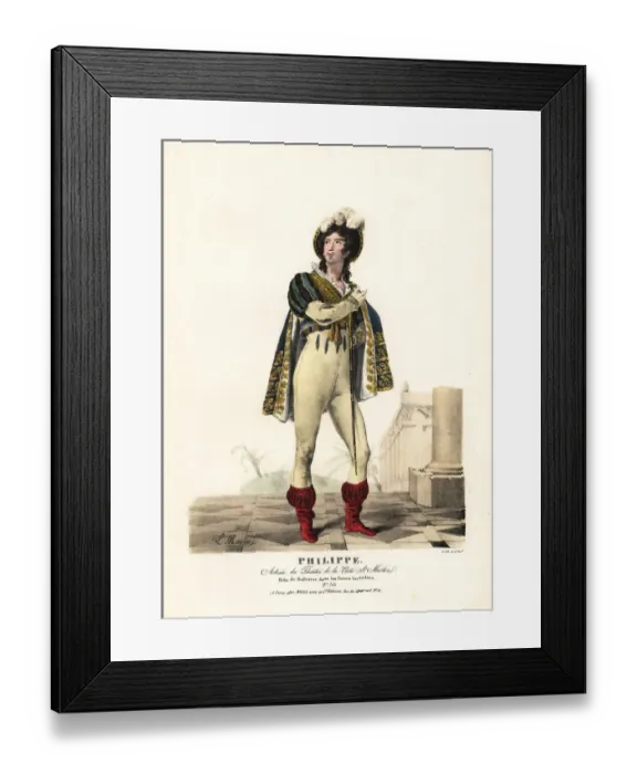 Framed Print : Francois Philippe as Salvator in Les Freres Invisibles, 1819 Framed Print : Francois Philippe as Salvator in Les Freres Invisibles, 1819
