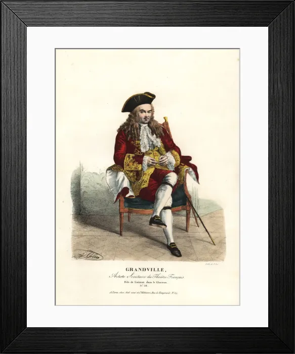 Framed Print : Grandville as Lisimon in Le Glorieux, 1824 Framed Print : Grandville as Lisimon in Le Glorieux, 1824