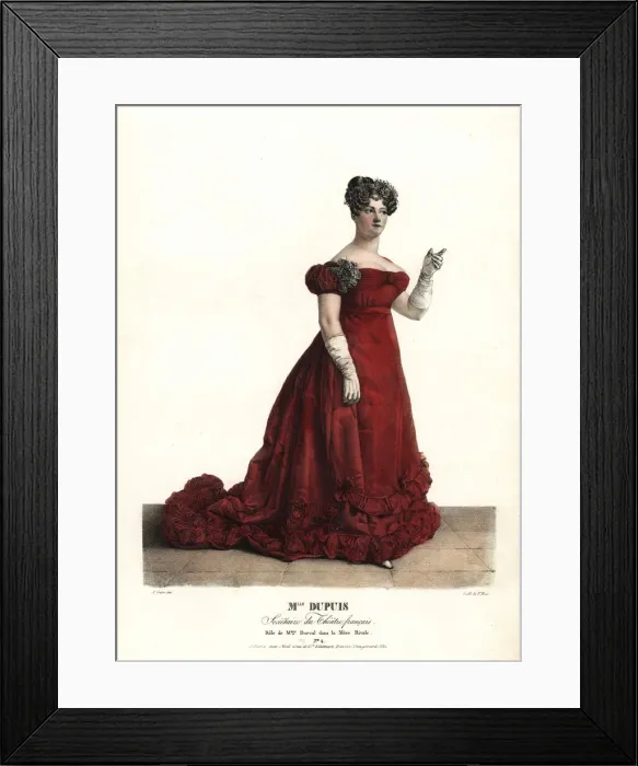 Framed Print : Mlle. Dupuis as Madame Dorval in La Mere Rivale Framed Print : Mlle. Dupuis as Madame Dorval in La Mere Rivale