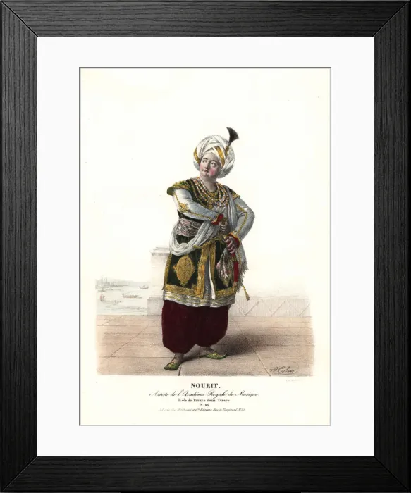 Framed Print : Adolphe Nourrit in Tarare, 1823 Framed Print : Adolphe Nourrit in Tarare, 1823