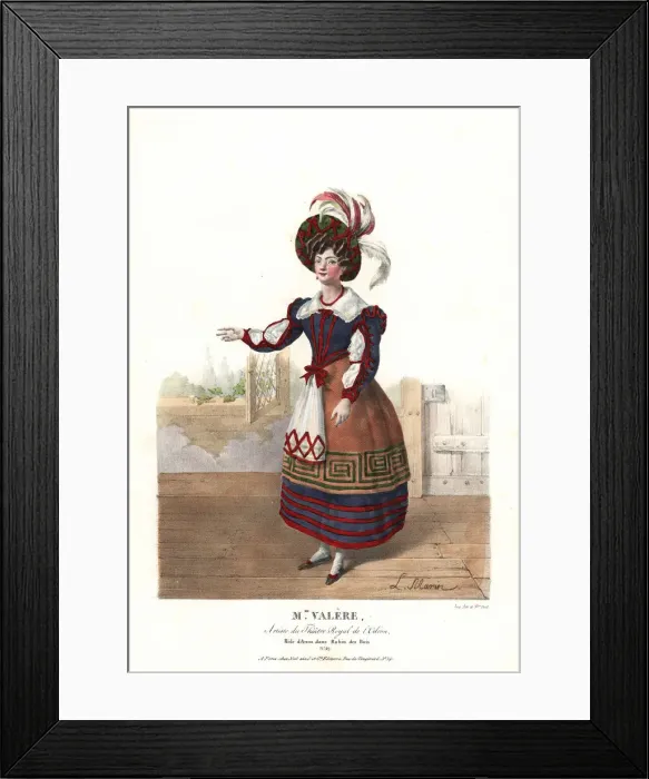 Framed Print : Madame Valere as Anna in Robin des Bois, 1824 Framed Print : Madame Valere as Anna in Robin des Bois, 1824