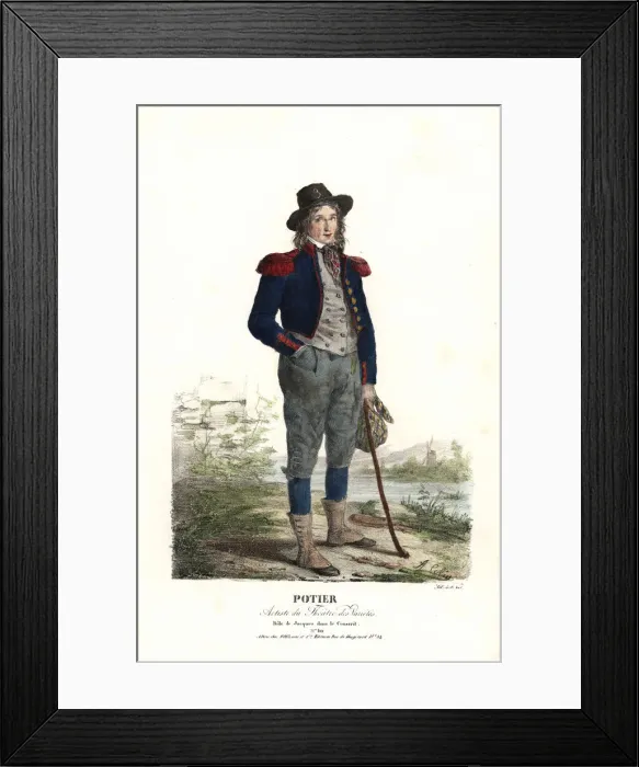 Framed Print : Charles Gabriel Potier as Jacques in The Conscript, 1824 Framed Print : Charles Gabriel Potier as Jacques in The Conscript, 1824