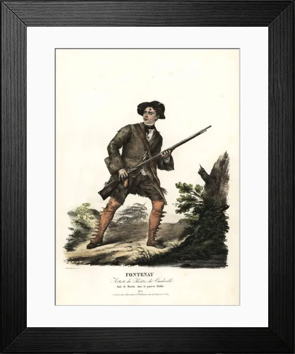 Framed Print : Jean-Baptiste Fontenay as Martin in Le Pauvre Diable Framed Print : Jean-Baptiste Fontenay as Martin in Le Pauvre Diable