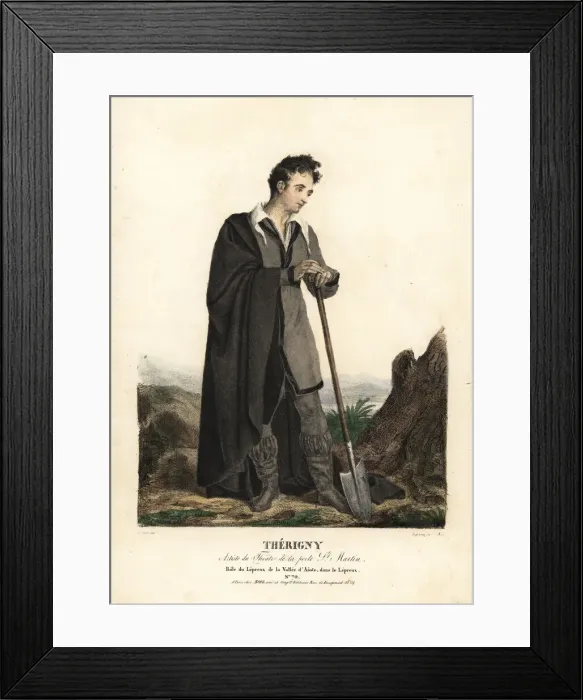 Framed Print : Therigny as le Lepreux in Le Lepreux de la Framed Print : Therigny as le Lepreux in Le Lepreux de la