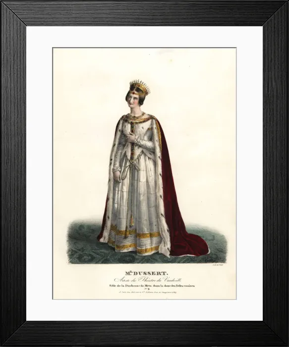 Framed Print : Anne Dussert as la Duchesse de Metz in La Framed Print : Anne Dussert as la Duchesse de Metz in La