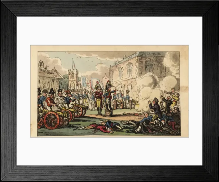 Framed Print : Napoleon Bonaparte directing the Suppression Framed Print : Napoleon Bonaparte directing the Suppression