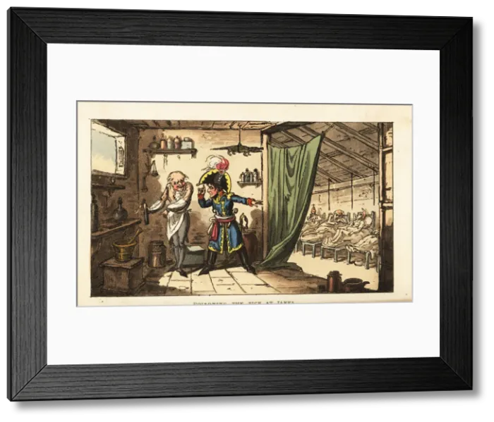 Framed Print : Napoleon Bonaparte ordering the poisoning Framed Print : Napoleon Bonaparte ordering the poisoning