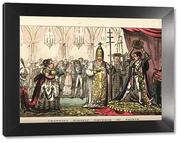 Napoleon Bonaparte crowning himself Emperor