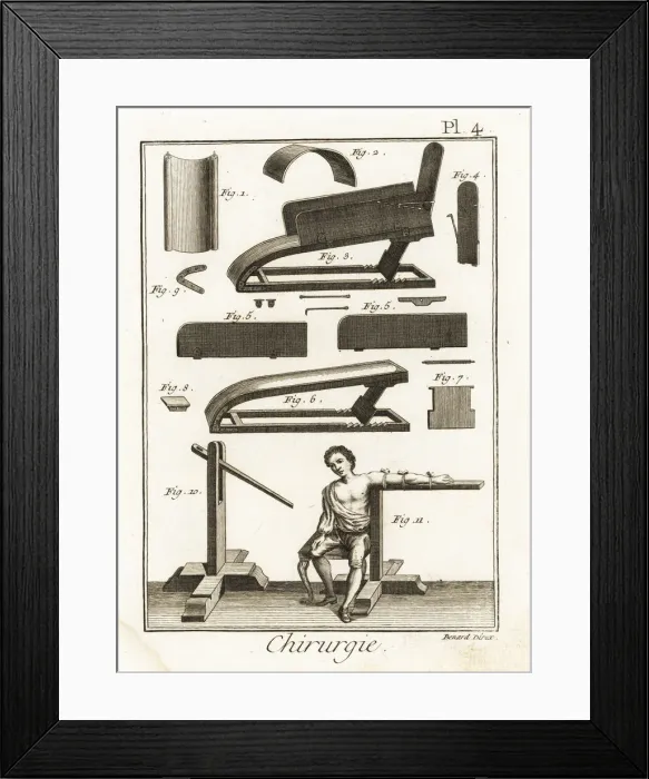 Framed Print : Surgical equipment including machines for Framed Print : Surgical equipment including machines for