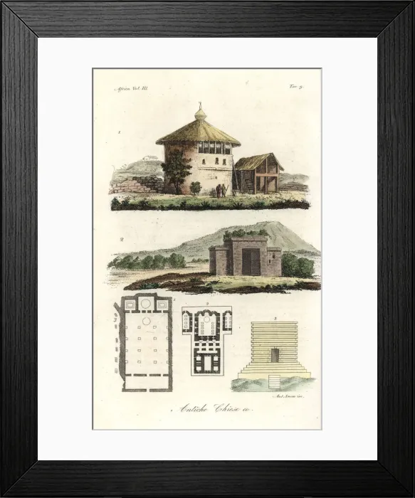 Framed Print : Ancient Christian churches in Abyssinia Framed Print : Ancient Christian churches in Abyssinia