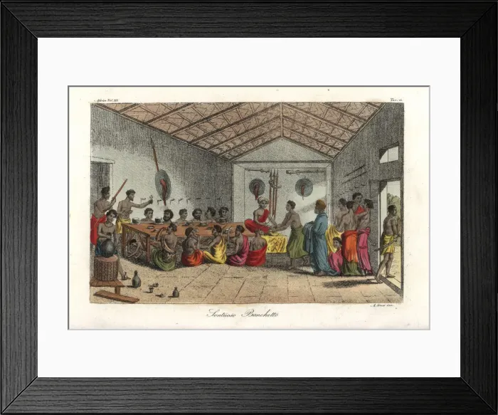 Framed Print : Sumptuous banquet in Abyssinia Framed Print : Sumptuous banquet in Abyssinia