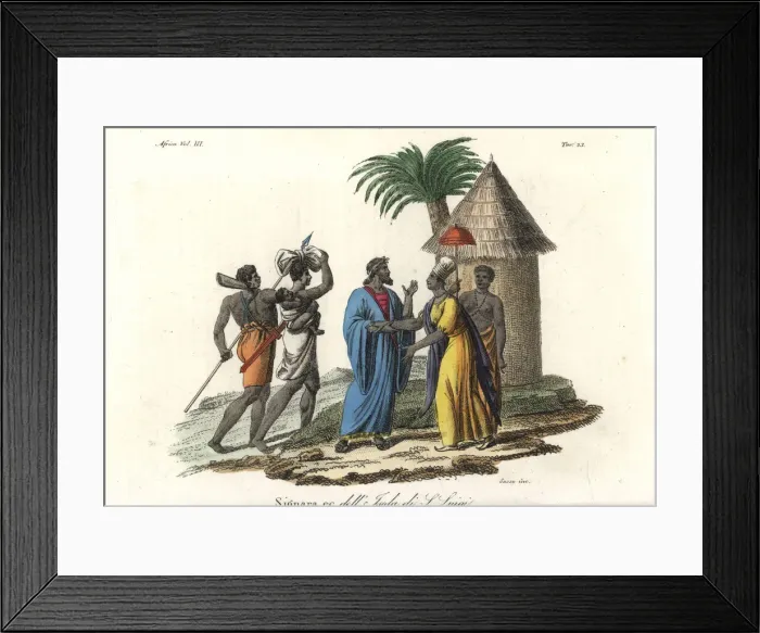 Framed Print : Costume of the ladies of Ndor (Saint-Louis) Senegal Framed Print : Costume of the ladies of Ndor (Saint-Louis) Senegal