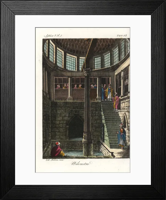 Framed Print : Nilometer on Raudah Island, Cairo, Egypt Framed Print : Nilometer on Raudah Island, Cairo, Egypt