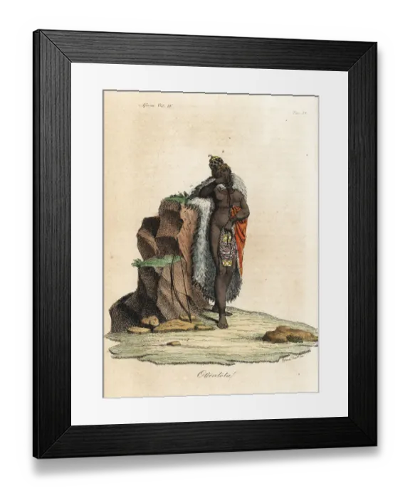 Framed Print : Khoikhoi woman of Angola Framed Print : Khoikhoi woman of Angola