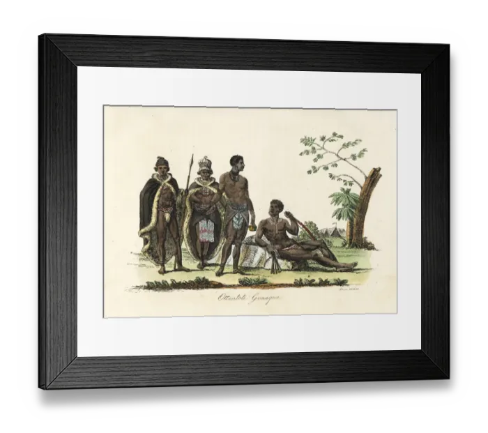 Framed Print : Gonaqua, extinct Khoikhoi people of South Africa Framed Print : Gonaqua, extinct Khoikhoi people of South Africa