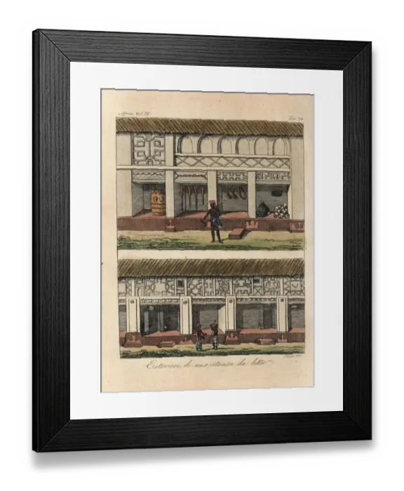 Framed Print : Exterior of bedrooms in houses in Kumasi, Kingdom of Ashanti Framed Print : Exterior of bedrooms in houses in Kumasi, Kingdom of Ashanti
