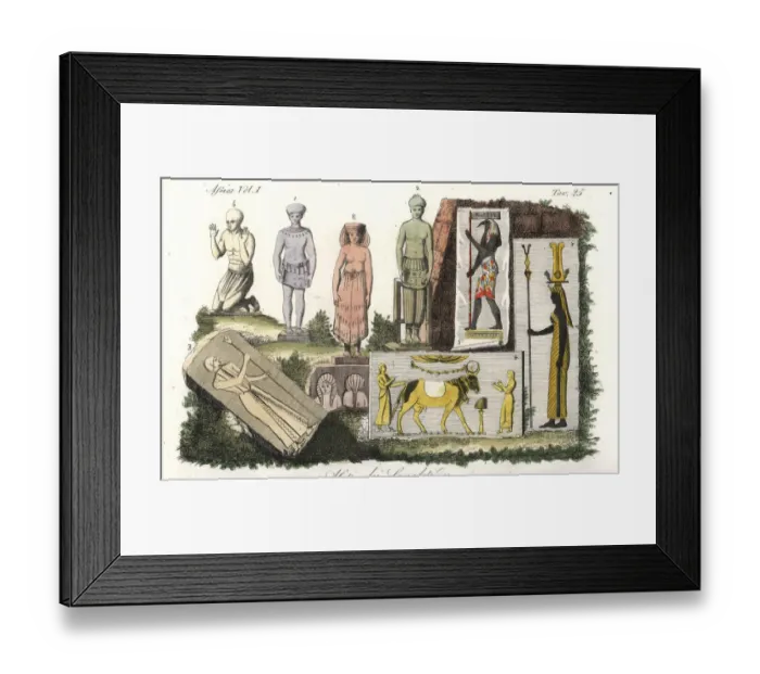 Framed Print : Costumes and vestments of the Egyptian priests Framed Print : Costumes and vestments of the Egyptian priests