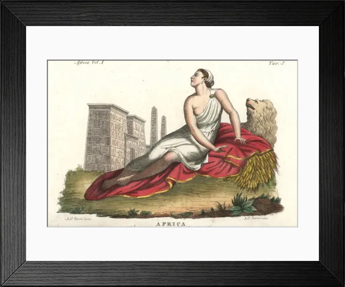 Framed Print : Allegorical representation of Africa Framed Print : Allegorical representation of Africa