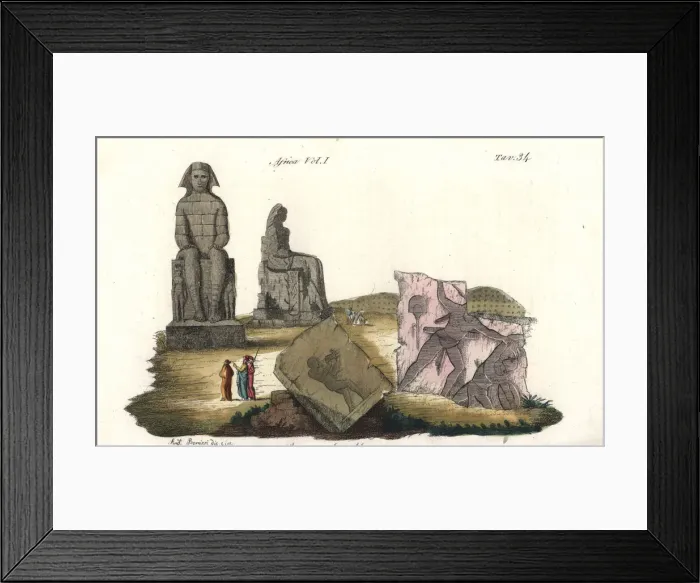 Framed Print : Egyptian architecture of Dendera and Karnak Framed Print : Egyptian architecture of Dendera and Karnak