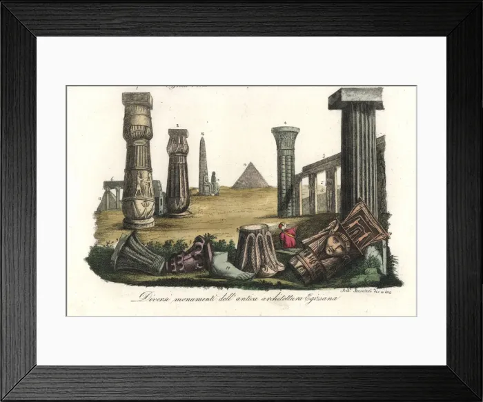 Framed Print : Egyptian architecture Framed Print : Egyptian architecture