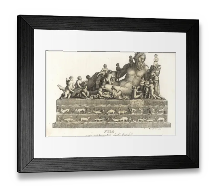 Framed Print : Classical allegorical statue of the River Nile Framed Print : Classical allegorical statue of the River Nile