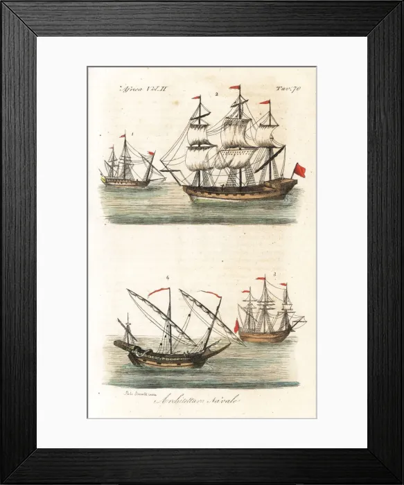 Framed Print : Naval architecture of the Berbers Framed Print : Naval architecture of the Berbers