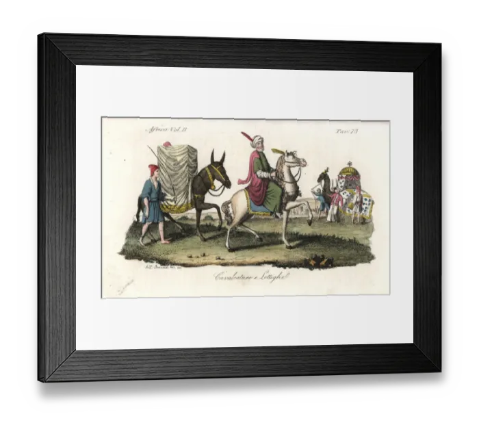 Framed Print : Travel methods of the Berbers in Algeria Framed Print : Travel methods of the Berbers in Algeria