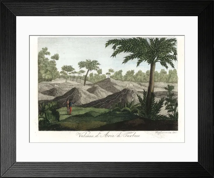 Framed Print : Active volcanoes in the area of Turbaco, Colombia Framed Print : Active volcanoes in the area of Turbaco, Colombia