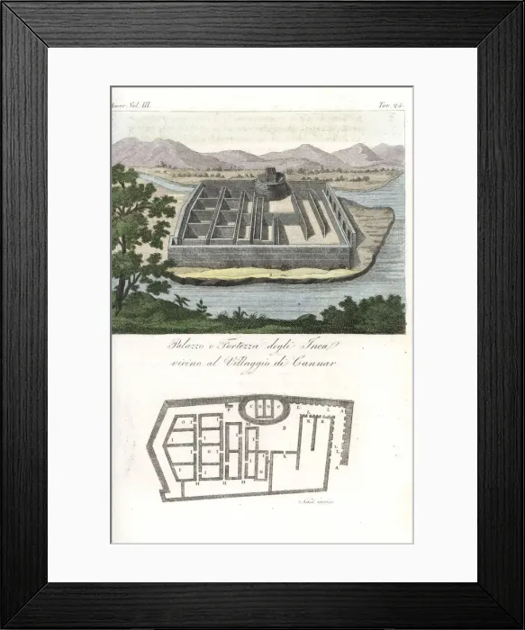 Framed Print : Incan fortress-palace with temple of the Sun at Ingapirca Framed Print : Incan fortress-palace with temple of the Sun at Ingapirca