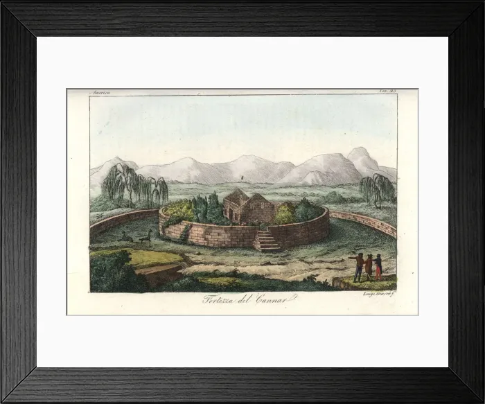 Framed Print : Ruins of a circular Incan fortress at Canar, Ecuador Framed Print : Ruins of a circular Incan fortress at Canar, Ecuador