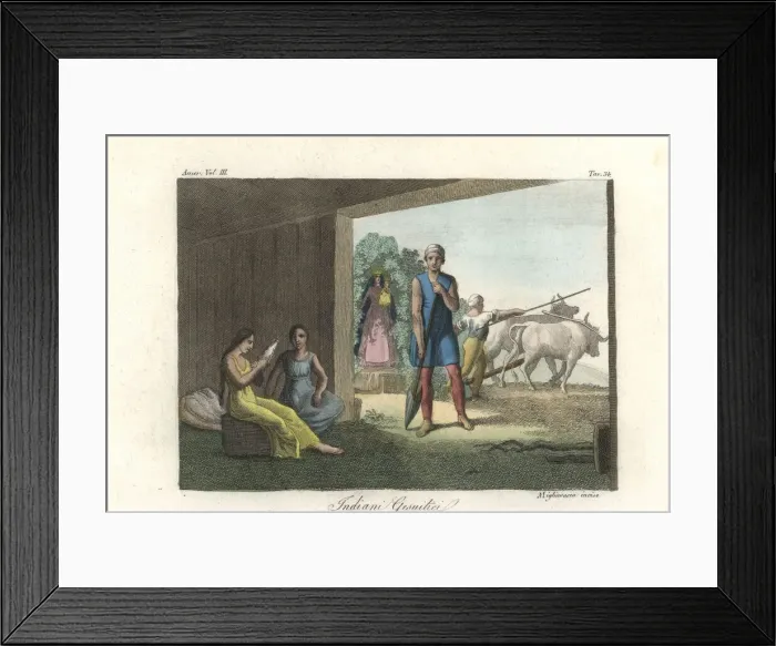 Framed Print : Native Americans of Paraguay converted by Jesuits Framed Print : Native Americans of Paraguay converted by Jesuits