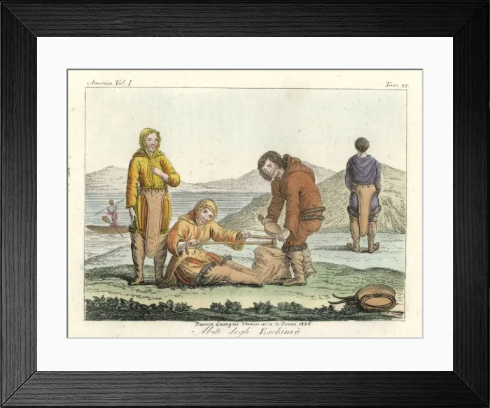 Framed Print : Costumes of the Inuit (Eskimo) Framed Print : Costumes of the Inuit (Eskimo)
