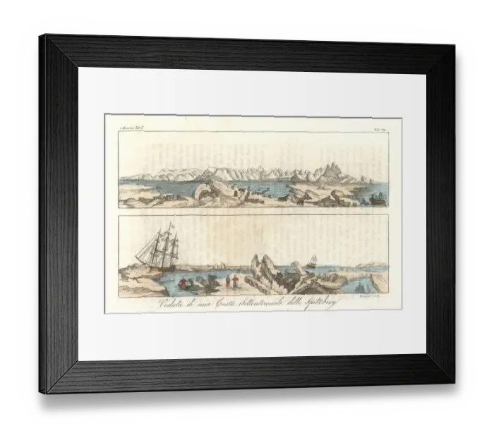 Framed Print : View of the north coast of Spitsbergen island Framed Print : View of the north coast of Spitsbergen island