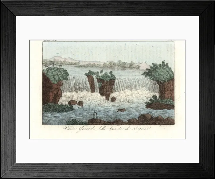 Framed Print : View of Niagara falls, 19th century Framed Print : View of Niagara falls, 19th century