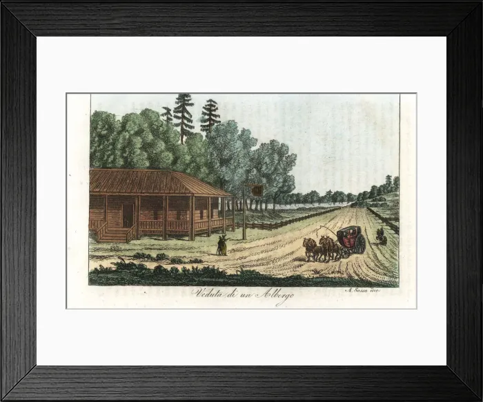 Framed Print : View of a hotel in Philadelphia, Pennsylvania, 18th century Framed Print : View of a hotel in Philadelphia, Pennsylvania, 18th century